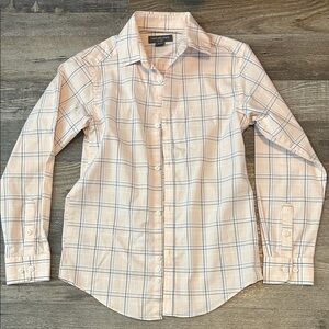 Van Heusen Kids Pink and Blue Checkered Button Down Shirt